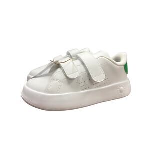 Adidas Kids Advantage Cloud Foam I Sneakers Size 10K White & Green New